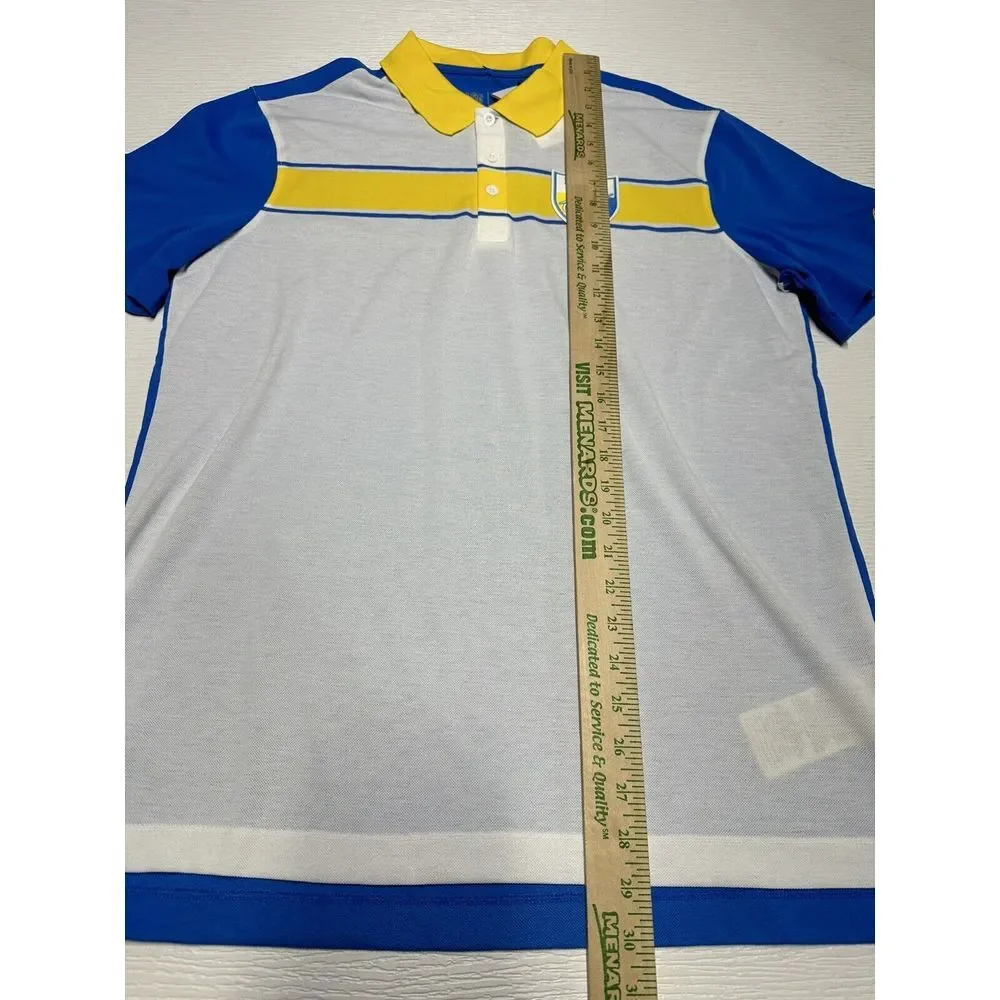 Nike‎ Los Angeles Chargers Rewind Polo Shirt Men's M Retro Throwback Logo White